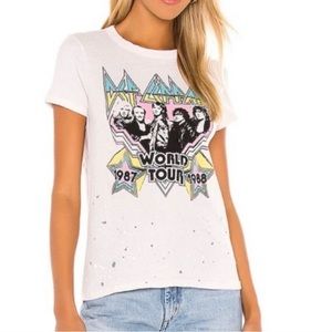 Chaser Def Leopard distressed shirt top small 1987 1988 tour